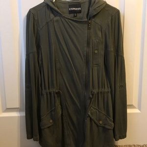 Express olive green spring jacket